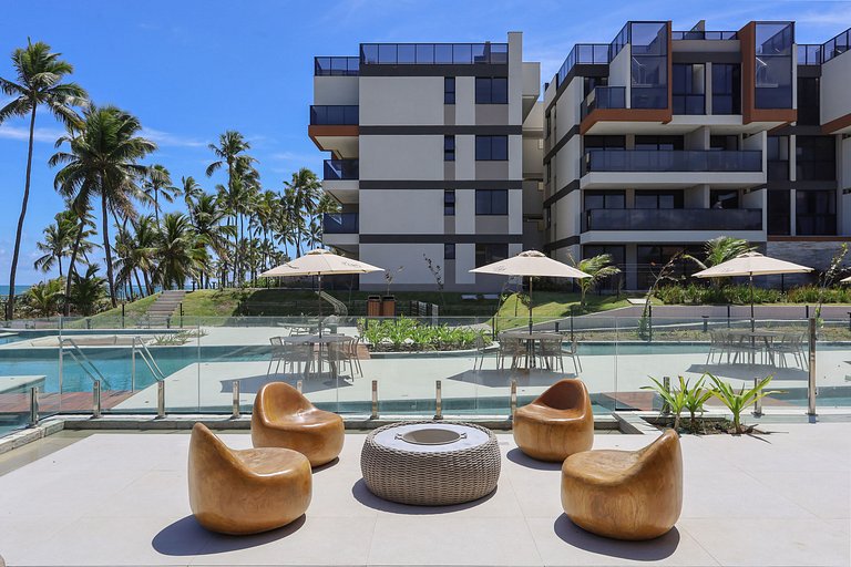 Flat Cais Muro Alto vista mar by Signature - Bloco 3 - 307