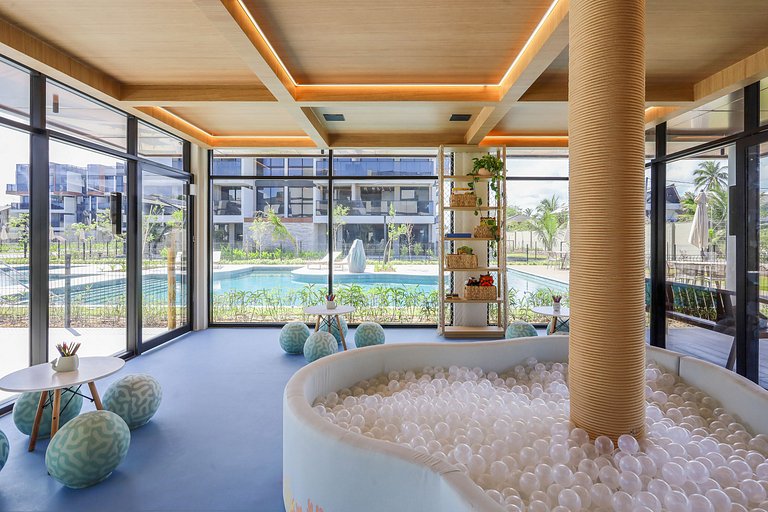 Flat Cais Muro Alto vista mar by Signature - Bloco 3 - 307