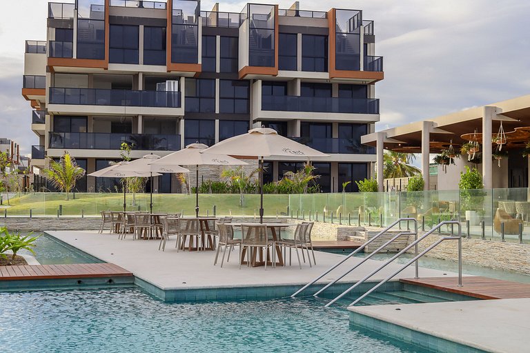 Cobertura de luxo com piscina privativa Muro alto by Cais Si