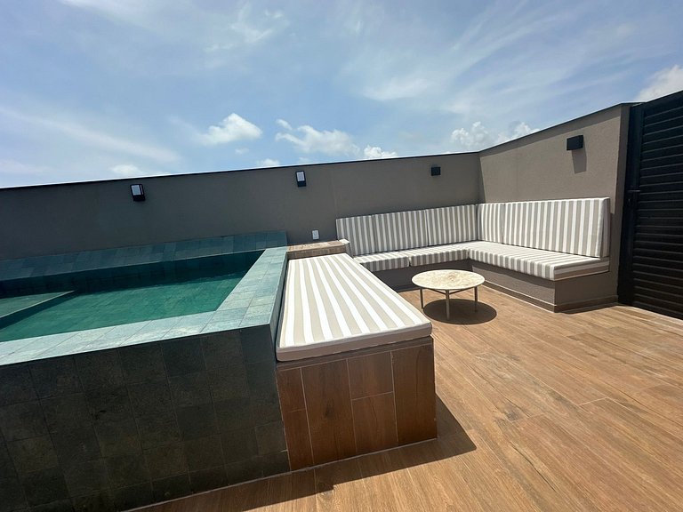 Rooftop 1 Dormitório Cais - Luxo e Conforto