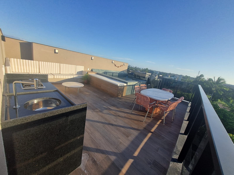 Rooftop Exclusivo 2 Suítes - Piscina Privativa - Porto de Ga