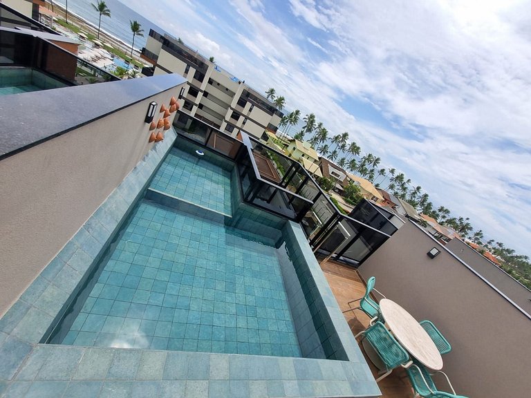 Flat Cais Muro Alto vista mar by Signature