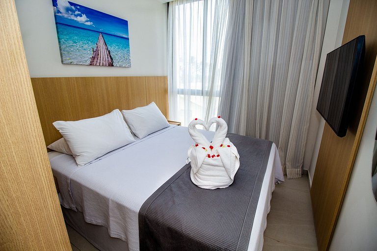 Rooftop 1 Suíte com Piscina Privativa - Pé na area- Cais Mur