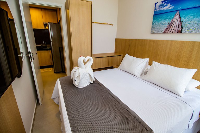 Rooftop 1 Suíte com Piscina Privativa - Pé na area- Cais Mur