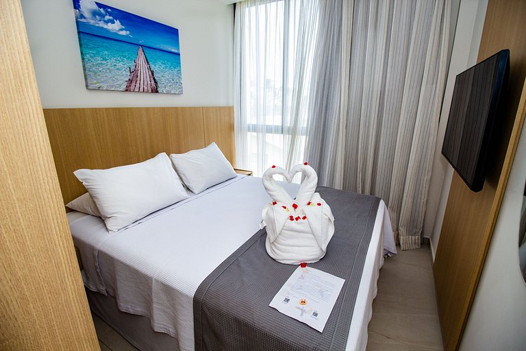 Rooftop 1 Suíte com Piscina Privativa - Pé na area- Cais Mur