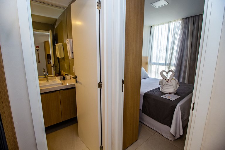 Rooftop 1 Suíte com Piscina Privativa - Pé na area- Cais Mur