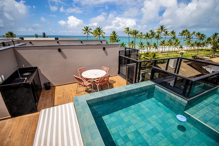 Rooftop 1 Suíte com Piscina Privativa - Pé na área Cais Muro