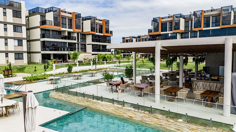 Rooftop 1 Suíte com Piscina Privativa - Pé na área Cais Muro