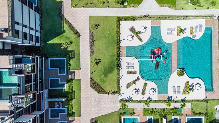 Rooftop 1 Suíte com Piscina Privativa - Pé na área Cais Muro