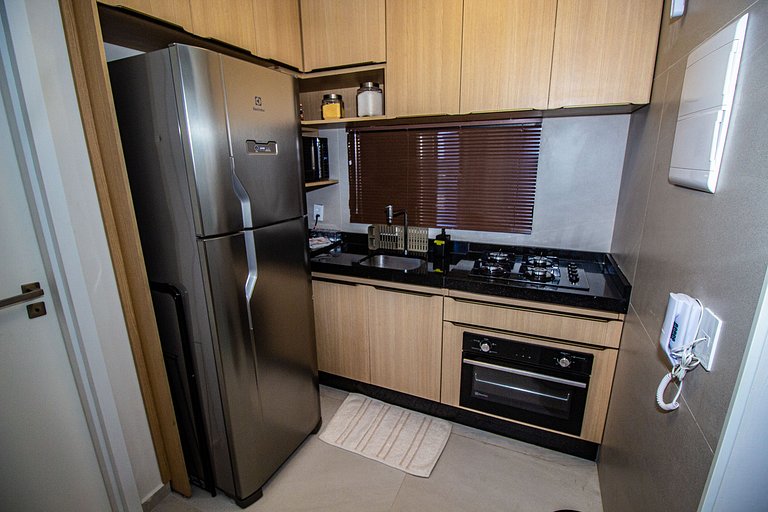 Flat Cais Muro Alto vista mar by Signature - Bloco 3 - 307