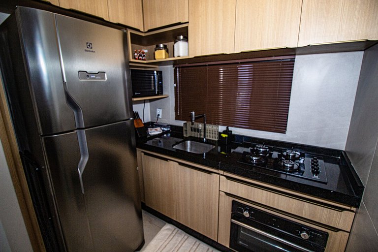 Flat Cais Muro Alto vista mar by Signature - Bloco 3 - 307