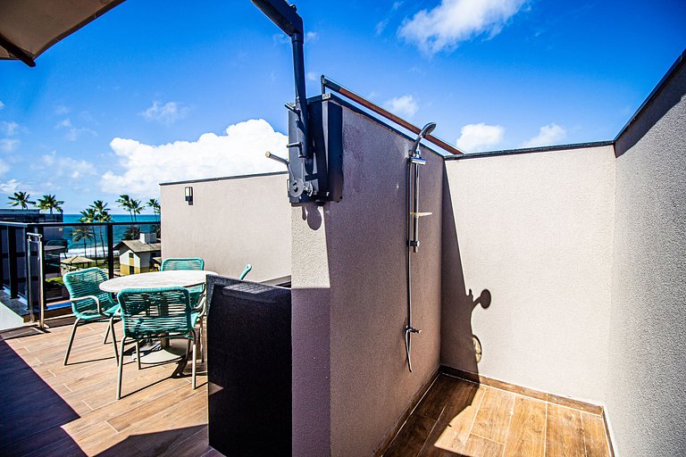 Flat Cais Muro Alto vista mar by Signature - Bloco 3 - 307