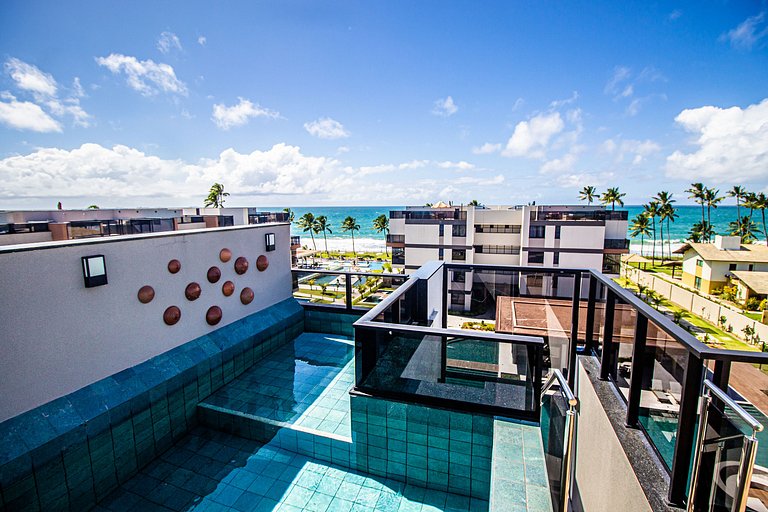 Flat Cais Muro Alto vista mar by Signature - Bloco 3 - 307