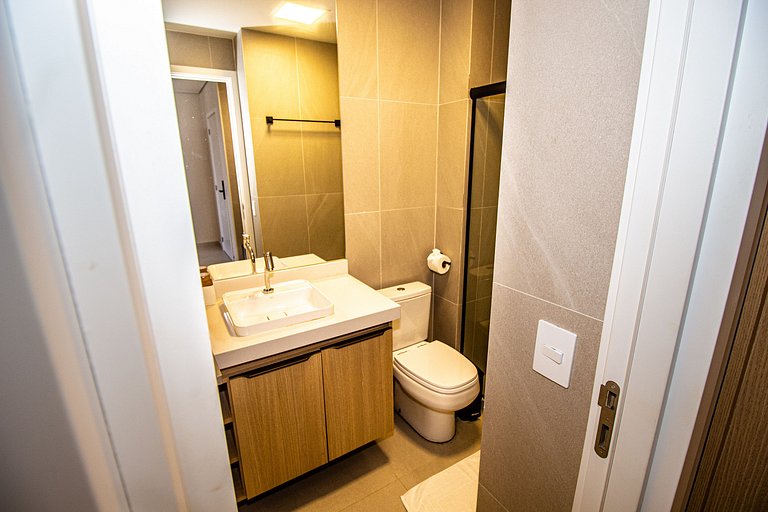 Flat Cais Muro Alto vista mar by Signature - Bloco 3 - 307